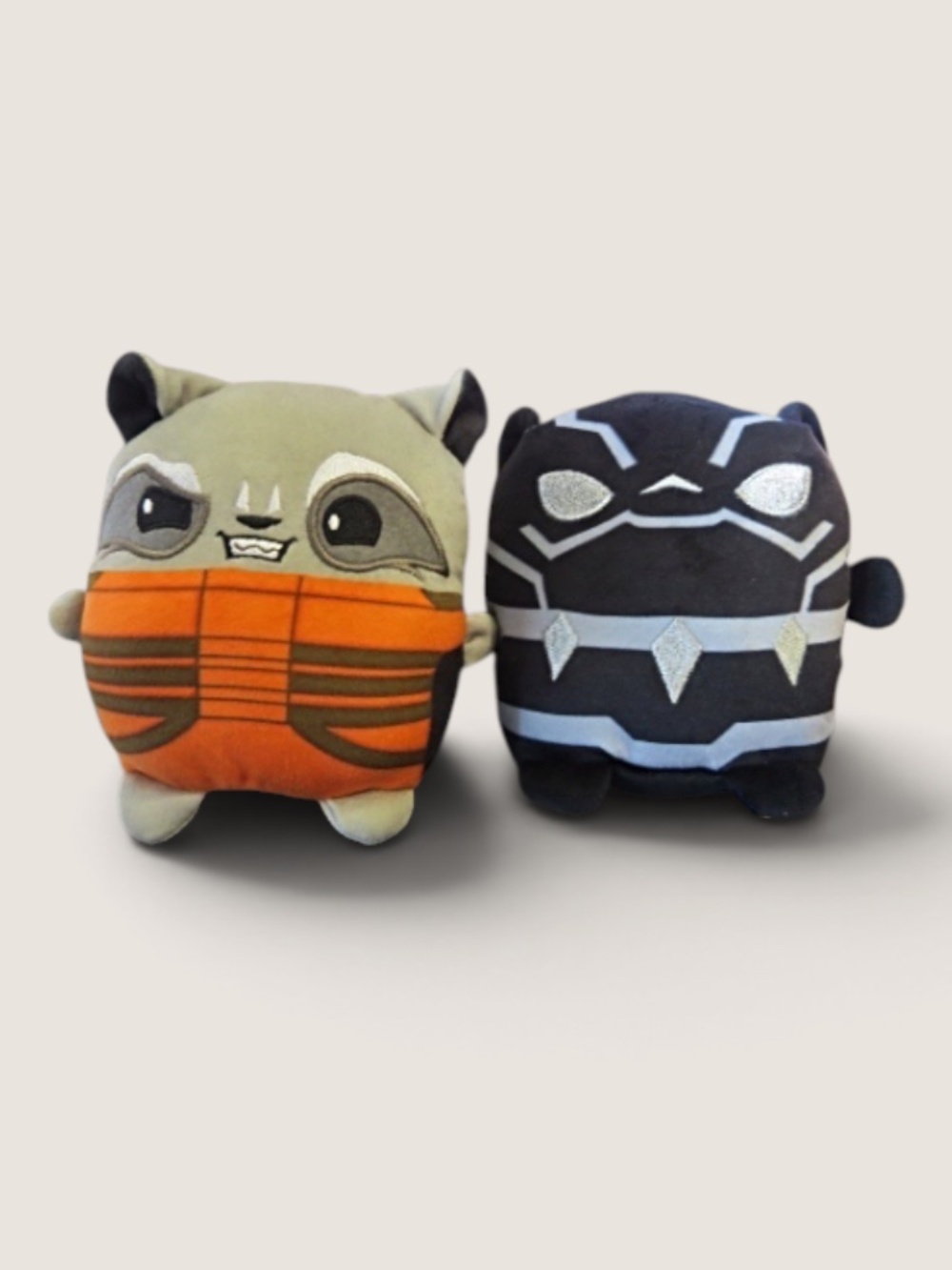 MARVEL X CUUTOPIA ADORABLE BLACK PANTHER & Rocket Raccoon SQUISHY PLUSH 5"